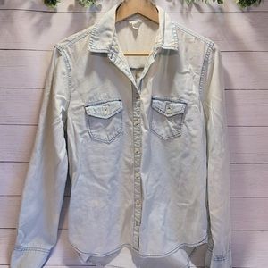 Aeropostale Acid Wash Button Up Shirt